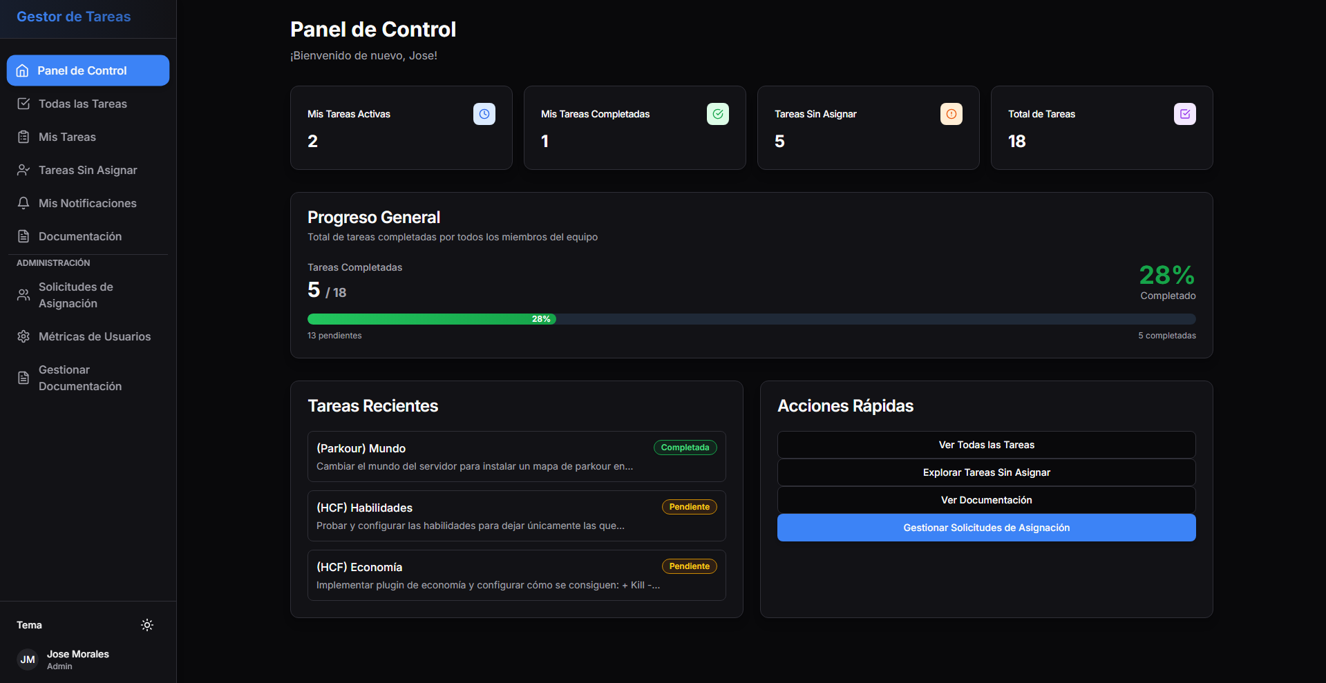 Gestor de Tareas en Equipo